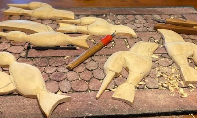 Carving in the Garden with Martin Sparrow Project Launch
