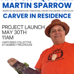Carving in the Garden with Martin Sparrow Project Launch