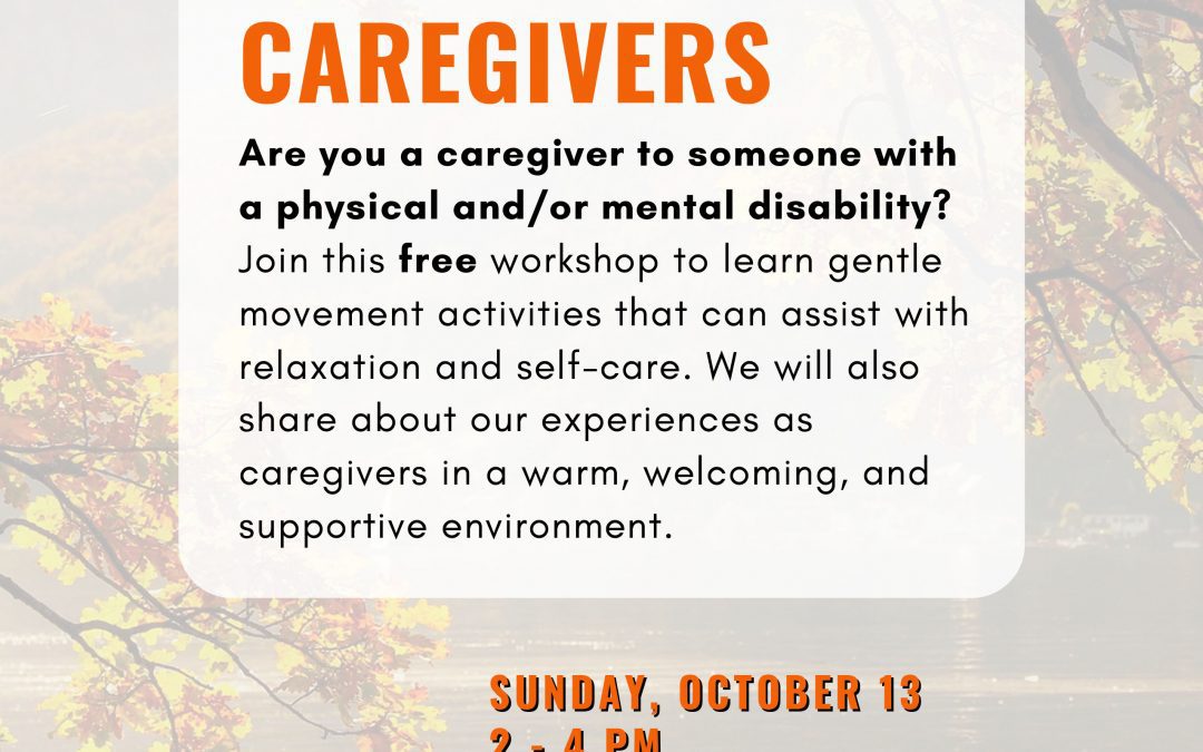 Workshop for Caregivers October 13th